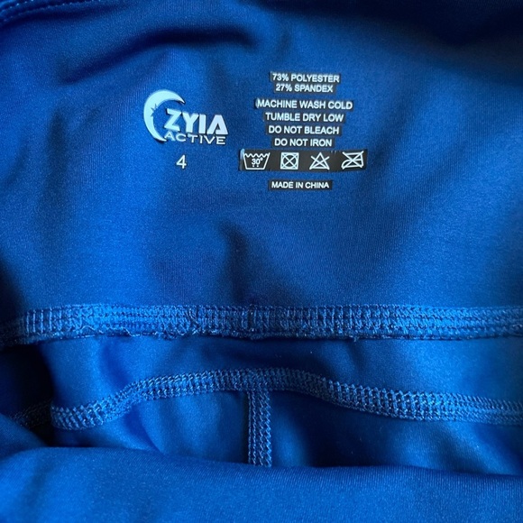 Zyia Leggings Bundle Size 4 Everglades Light N Tight High Rise Blue Teal - Picture 8 of 9